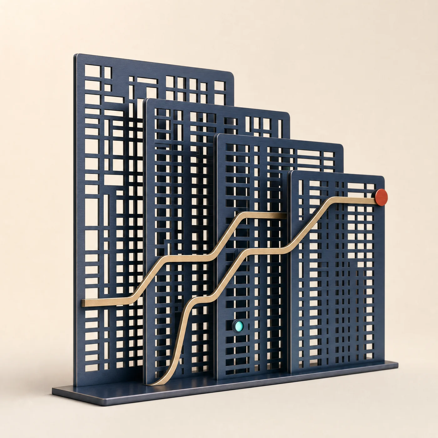 Tiered technology horizons and a controlled path toward a strategic outcome